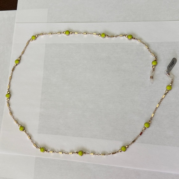 Anthropologie Black Diamond Gemstone and Gold Plated Chain Eyewear!!🔥🔥🔥 - Picture 2 of 16